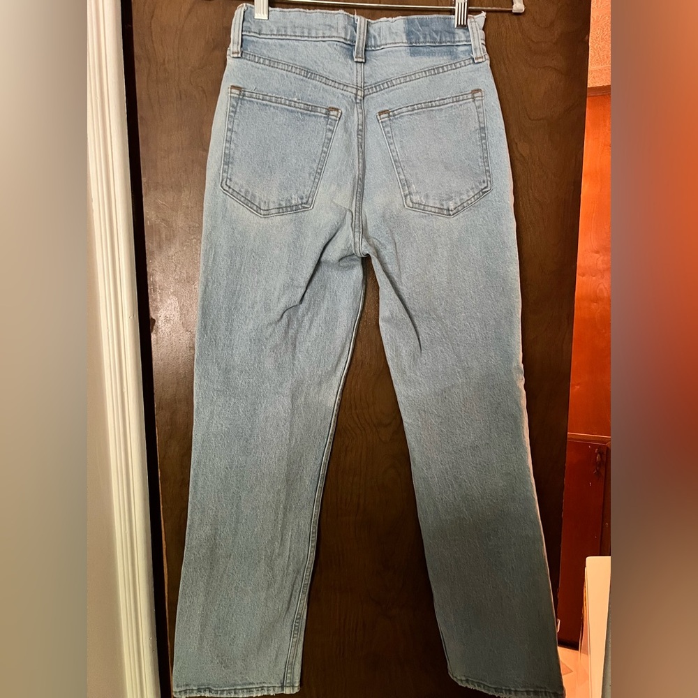 Abercrombie & Fitch Blue Straight Leg Jeans - Picture 4 of 4